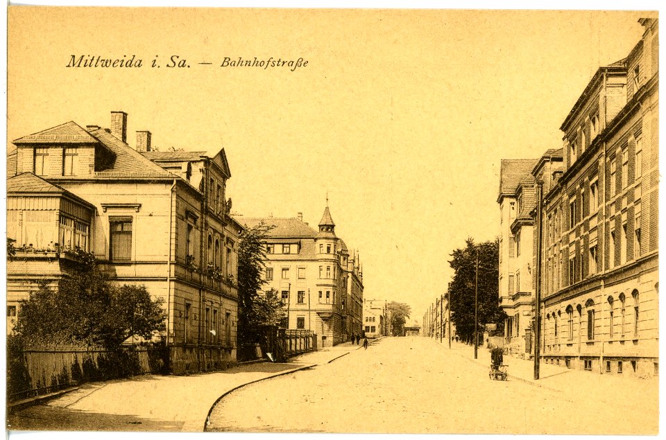 21824-Mittweida-1921-Bahnhofstraße-Brück & Sohn Kunstverlag