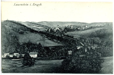 21781-Lauenstein-1920-Blick auf Lauenstein-Brück & Sohn Kunstverlag