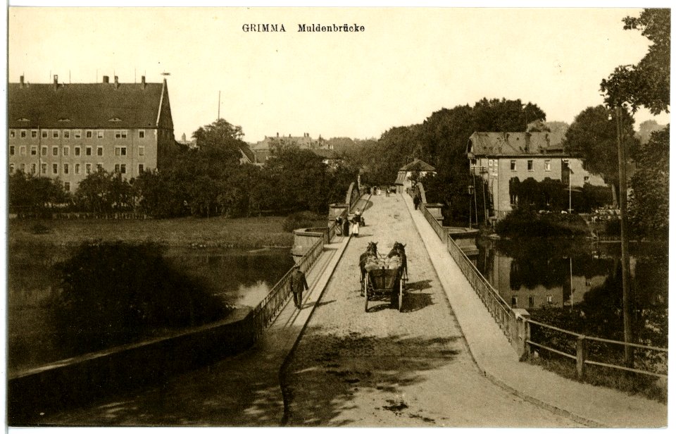 21379-Grimma-1919-Muldenbrücke-Brück & Sohn Kunstverlag