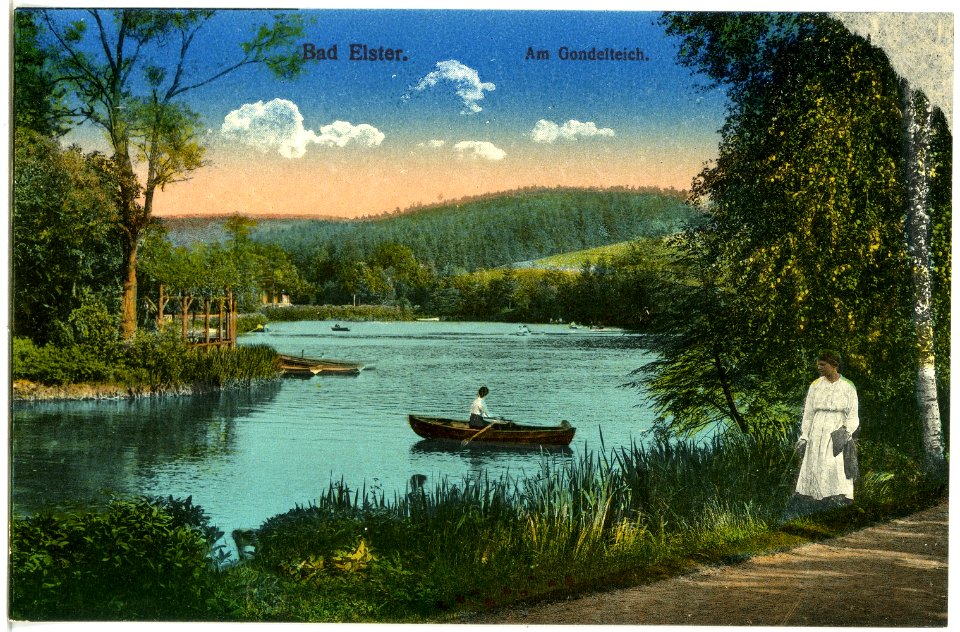 20643-Bad Elster-1917-Am Gondelteich-Brück & Sohn Kunstverlag