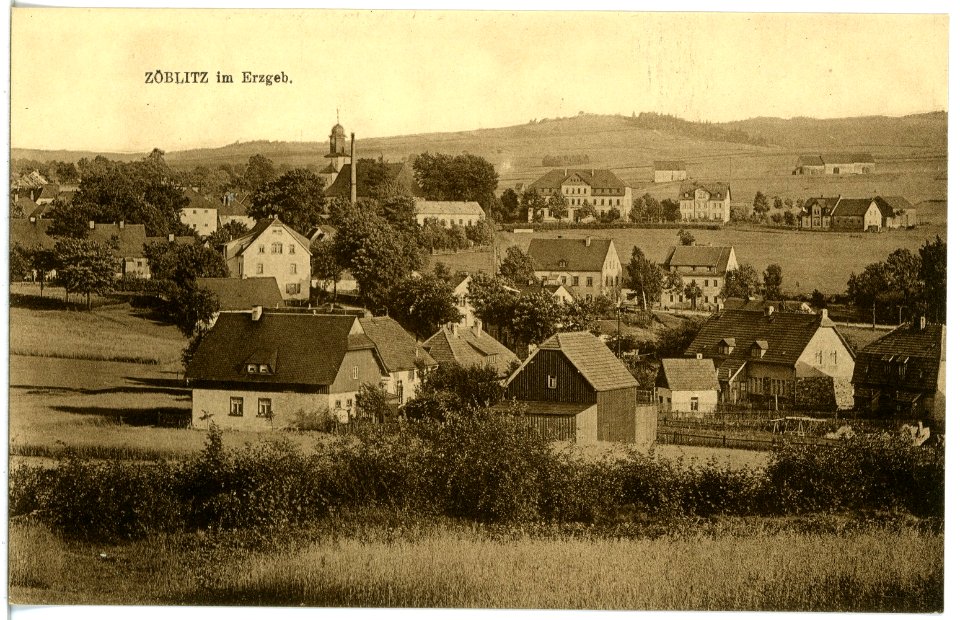 21095-Zöblitz-1918-Blick auf Zöblitz-Brück & Sohn Kunstverlag