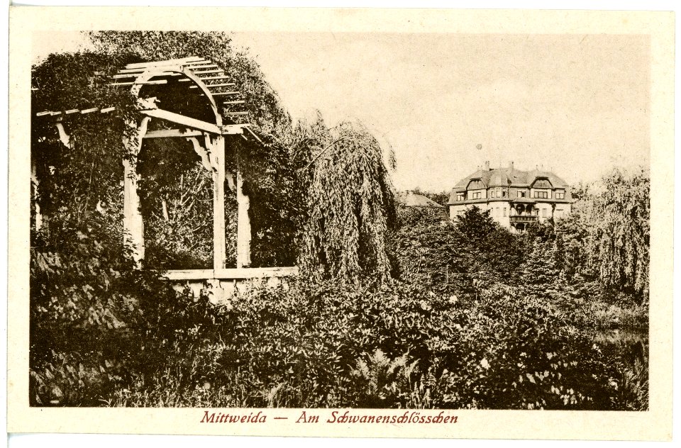 20856-Mittweida-1918-Am Schwanenschlößchen-Brück & Sohn Kunstverlag