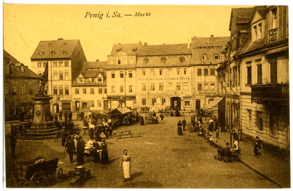 21908-Penig-1921-Markt-Brück & Sohn Kunstverlag