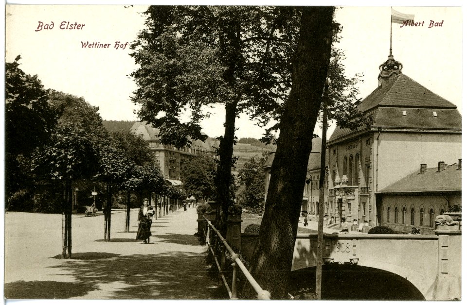 20612-Bad Elster-1917-Albertbad-Brück & Sohn Kunstverlag