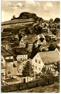 20665-Grünhainichen-1917-Blick auf Grünhainichen-Brück & Sohn Kunstverlag