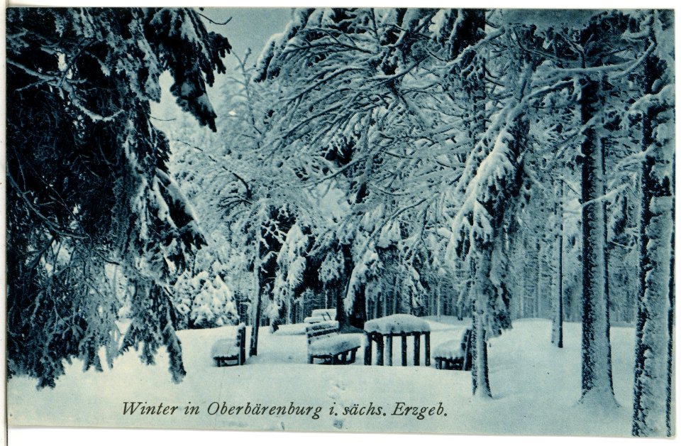 21359-Oberbärenburg-1919-im Winter-Brück & Sohn Kunstverlag