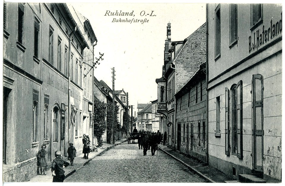20923-Ruhland-1918-Bahnhofstraße-Brück & Sohn Kunstverlag
