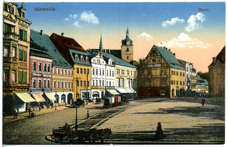 21003-Mittweida-1918-Markt-Brück & Sohn Kunstverlag