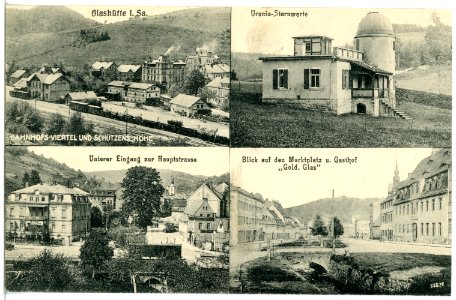 20571-Glashütte-1917-verschiedene Stadtansichten-Brück & Sohn Kunstverlag