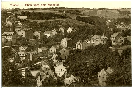 20550-Meißen-1917-Blick nach dem Meisatal-Brück & Sohn Kunstverlag