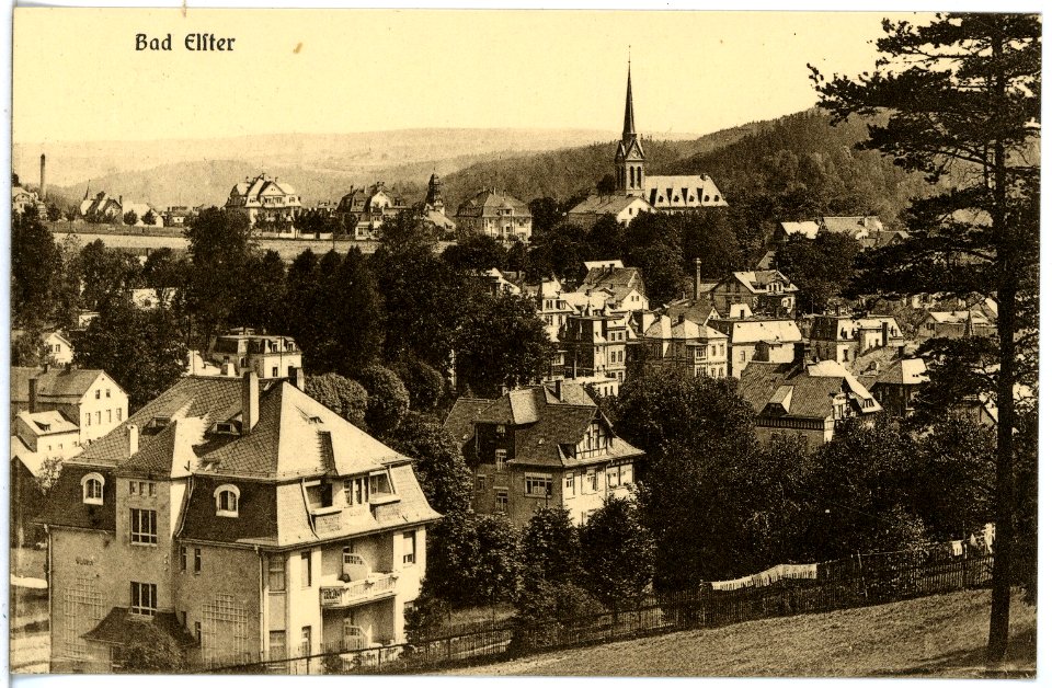 20536-Bad Elster-1917-Blick auf Bad Elster-Brück & Sohn Kunstverlag