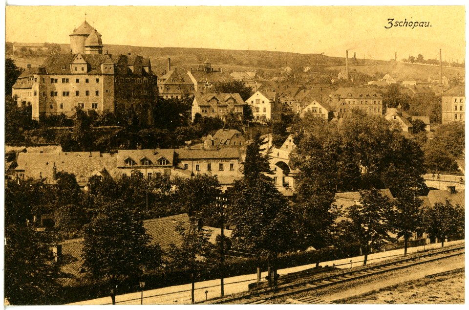 20579-Zschopau-1917-Blick auf Zschopau-Brück & Sohn Kunstverlag