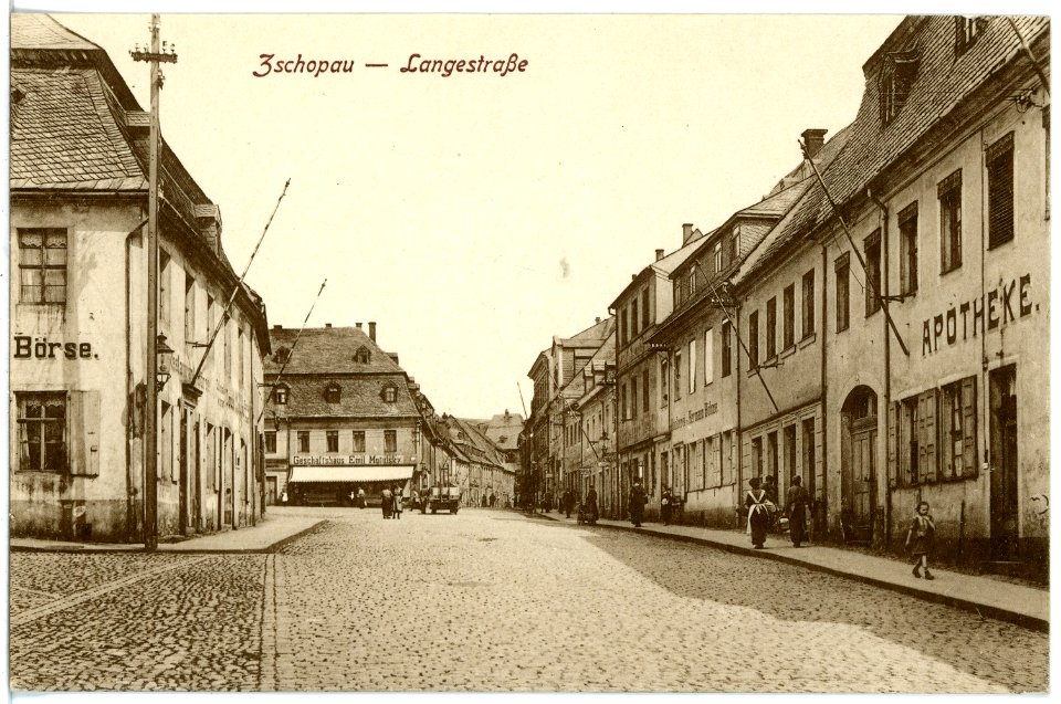 20749-Zschopau-1917-Langestraße-Brück & Sohn Kunstverlag