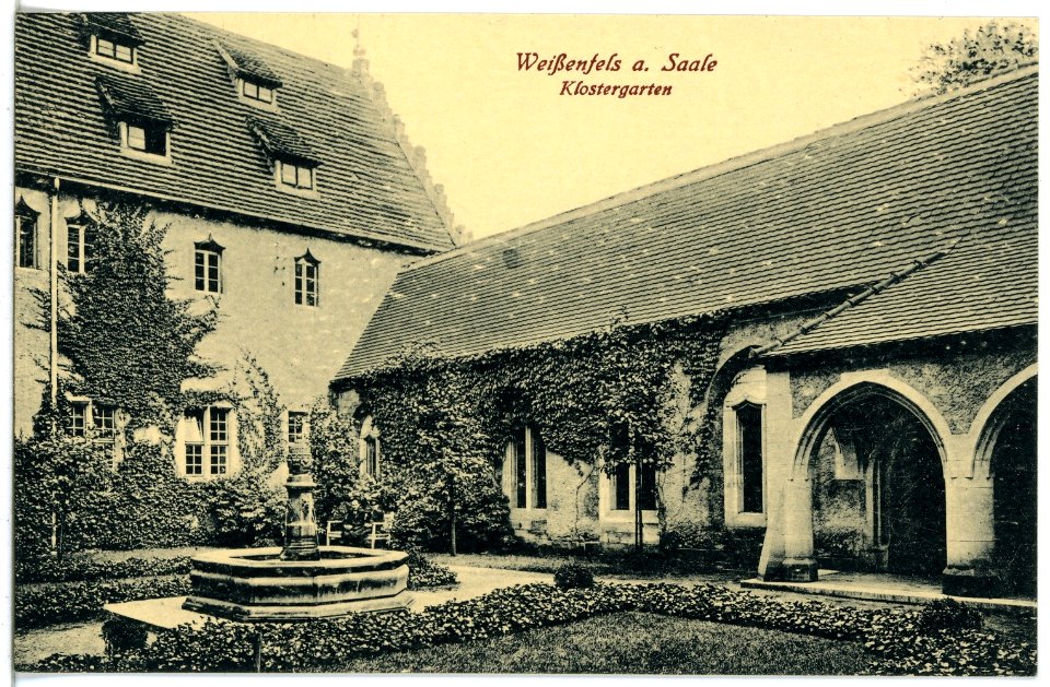 21216-Weißenfels-1919-Klostergarten-Brück & Sohn Kunstverlag