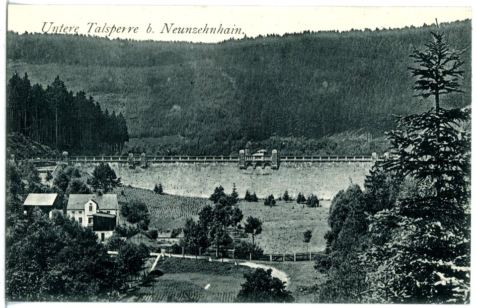 21069-Neunzehnhain-1918-Untere Talsperre-Brück & Sohn Kunstverlag
