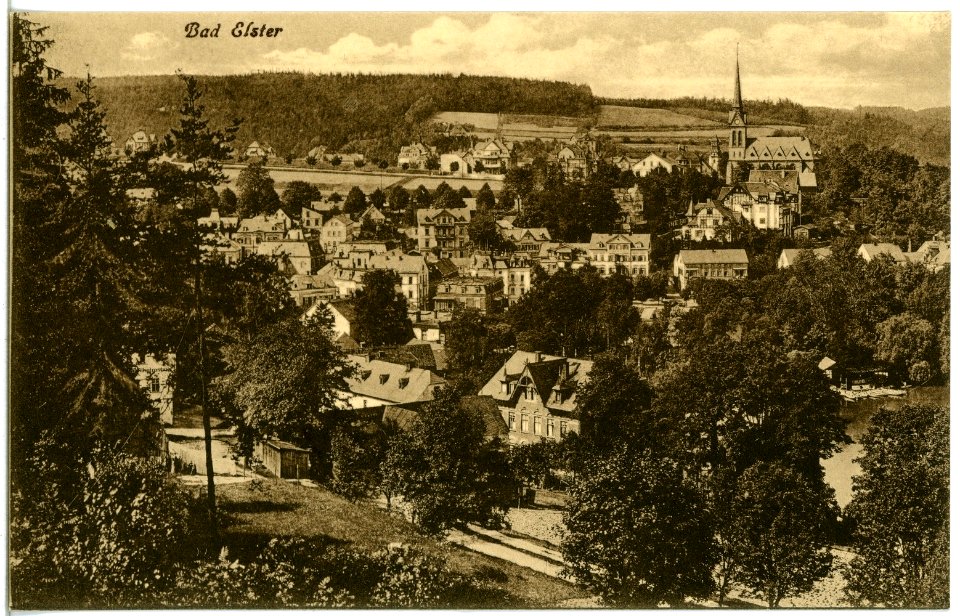 20528-Bad Elster-1917-Blick auf Bad Elster-Brück & Sohn Kunstverlag