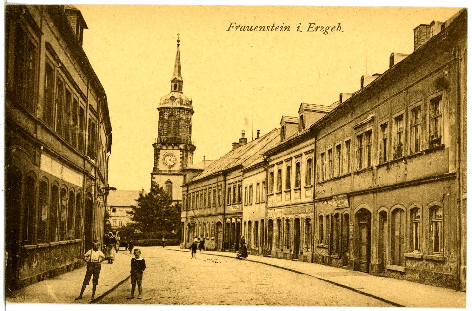21939-Frauenstein-1921-Blick nach dem Markt-Brück & Sohn Kunstverlag