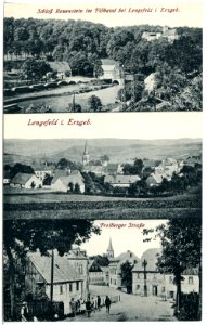 21084-Lengefeld-1918-Schloß Rauenstein, Freiberger Straße-Brück & Sohn Kunstverlag