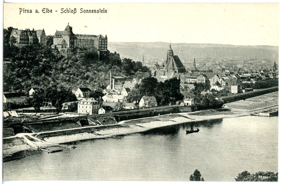 20591-Pirna-1917-Schloß Sonnenstein-Brück & Sohn Kunstverlag