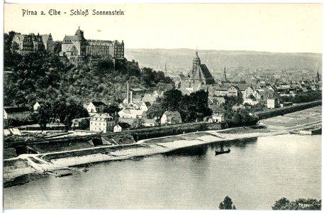 20591-Pirna-1917-Schloß Sonnenstein-Brück & Sohn Kunstverlag