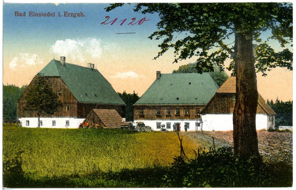21120-Deutsch-Einsiedel-1919-Blick auf Deutsch-Einsiedel-Brück & Sohn Kunstverlag