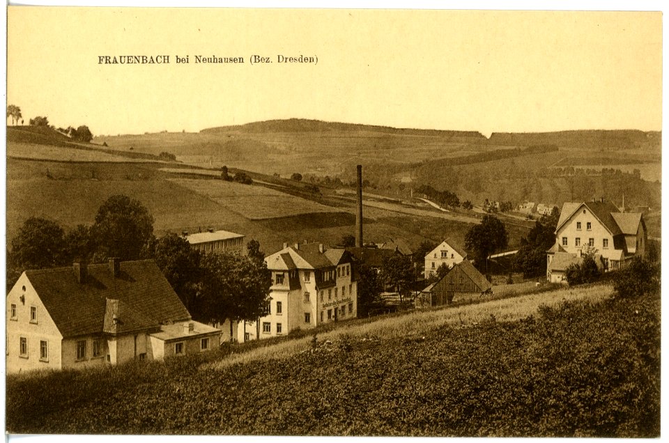 21105-Frauenbach-1919-Blick auf Frauenbach-Brück & Sohn Kunstverlag