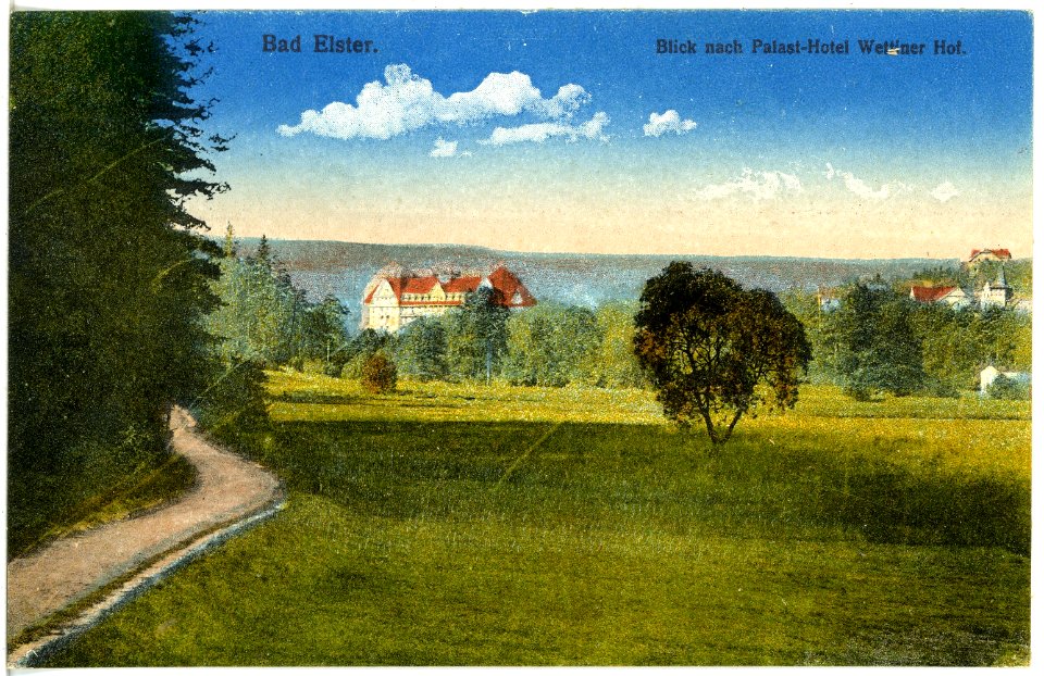 20636-Bad Elster-1917-Wettiner Hof-Brück & Sohn Kunstverlag