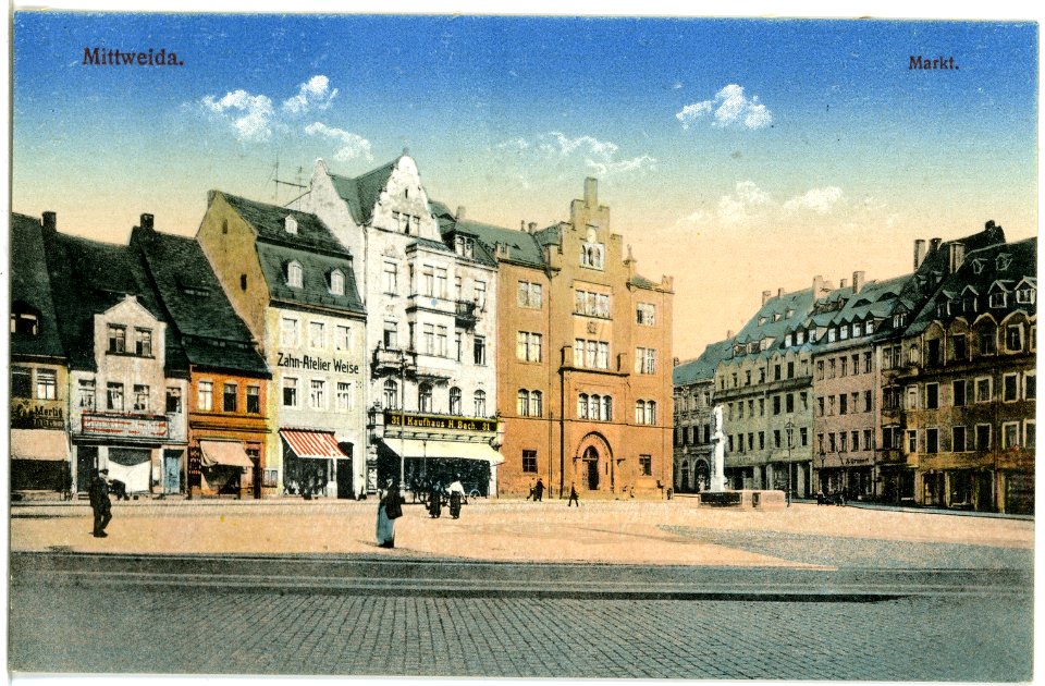 21008-Mittweida-1918-Markt-Brück & Sohn Kunstverlag