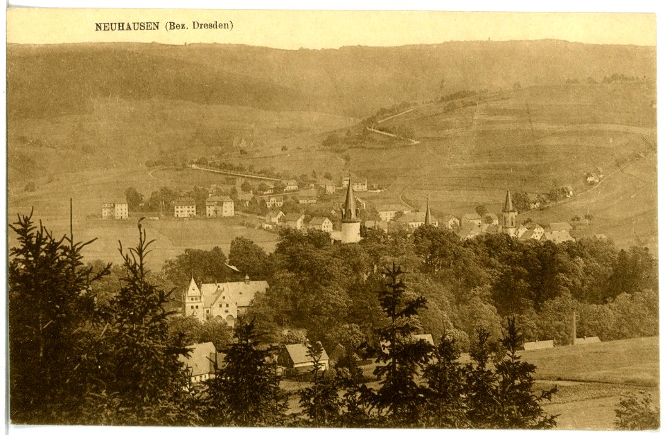 21123-Neuhausen-1919-Blick auf Neuhausen-Brück & Sohn Kunstverlag