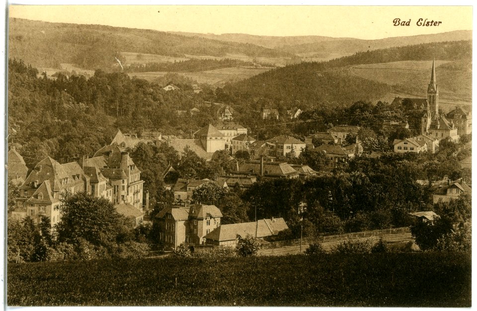 20530-Bad Elster-1917-Blick auf Bad Elster-Brück & Sohn Kunstverlag