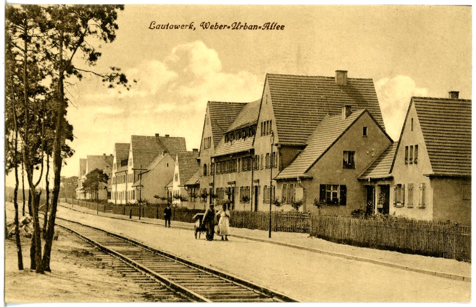 21882-Lautawerk-1921-Weber-Urban-Allee-Brück & Sohn Kunstverlag