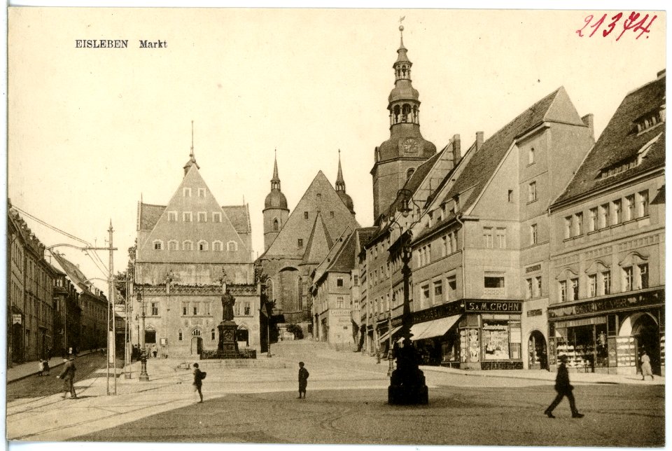 21374-Eisleben-1919-Markt-Brück & Sohn Kunstverlag