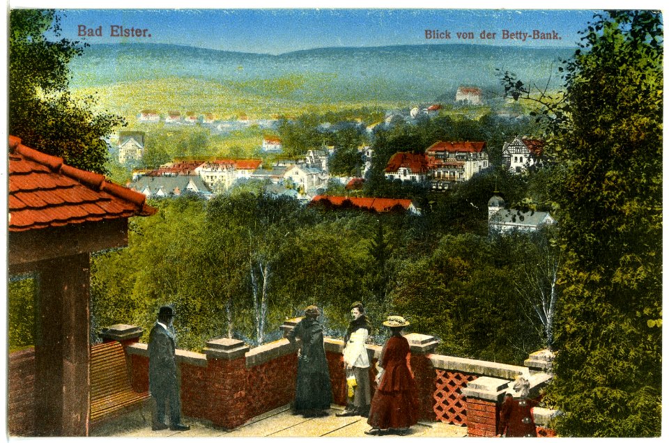 20644-Bad Elster-1917-Blick von der Betty-Bank auf Bad Elster-Brück & Sohn Kunstverlag