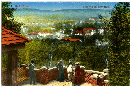 20644-Bad Elster-1917-Blick von der Betty-Bank auf Bad Elster-Brück & Sohn Kunstverlag