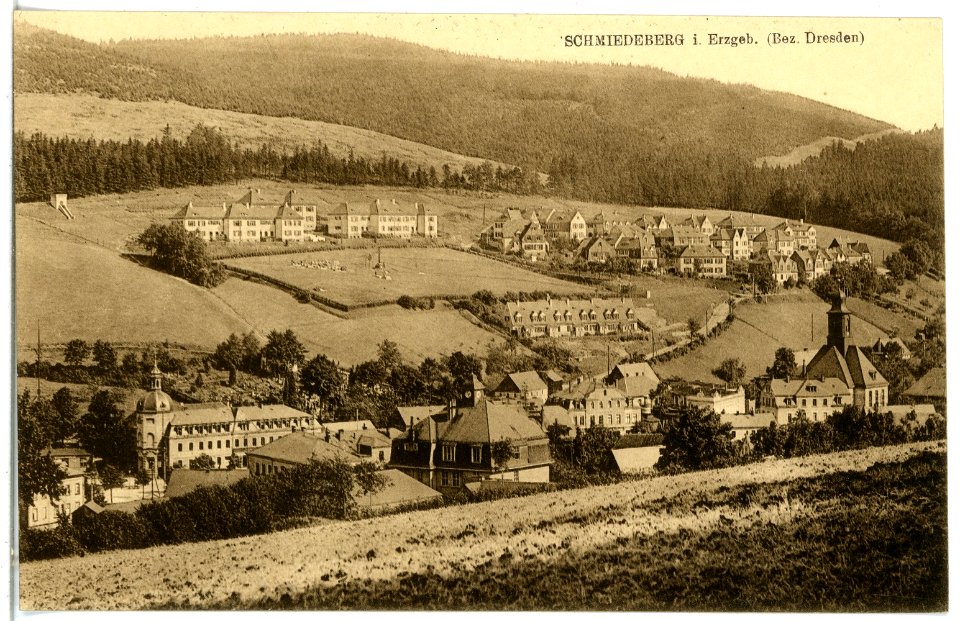 21283-Schmiedeberg-1919-Blick auf Schmiedeberg-Brück & Sohn Kunstverlag