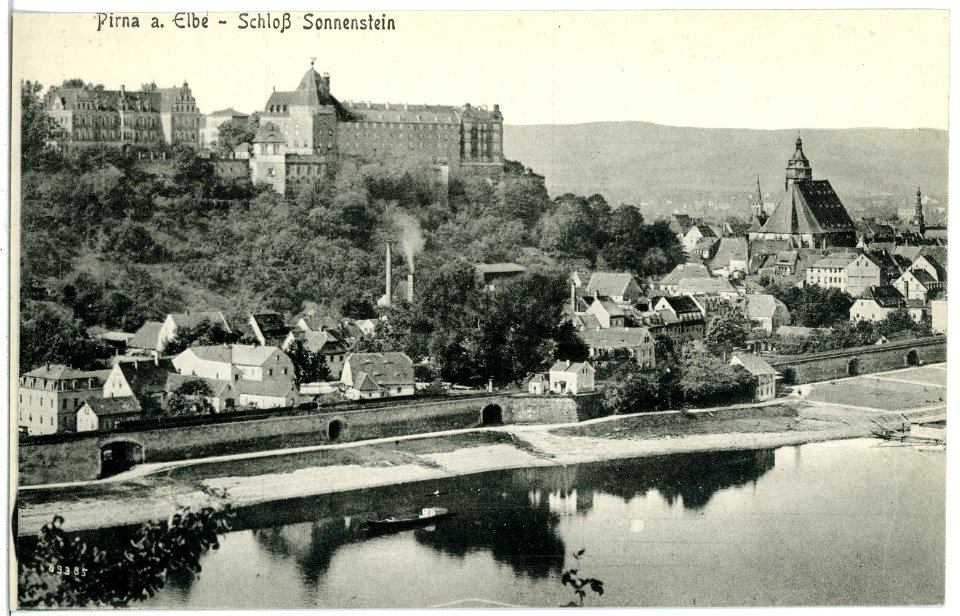 20590-Pirna-1917-Schloß Sonnenstein-Brück & Sohn Kunstverlag