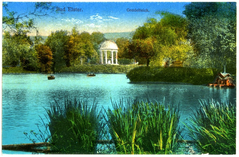 20627-Bad Elster-1917-Gondelteich-Brück & Sohn Kunstverlag