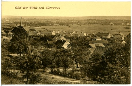 20835-Elsterwerda-1918-Blick über Biehla nach Elsterwerda-Brück & Sohn Kunstverlag