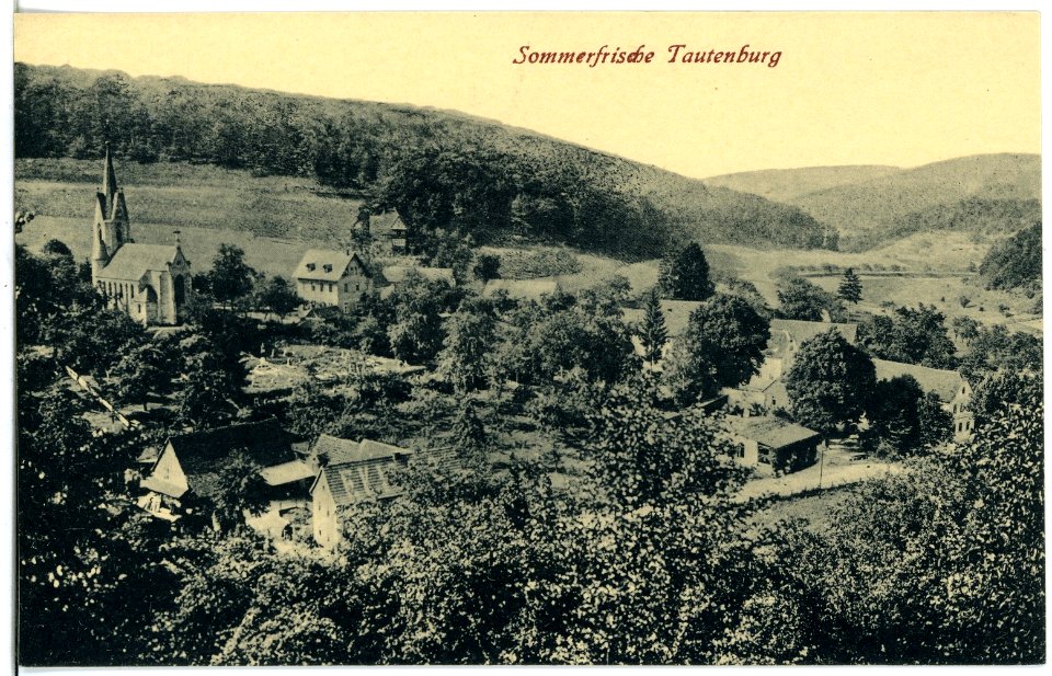 21208-Tautenburg-1919-Blick auf Tautenburg-Brück & Sohn Kunstverlag