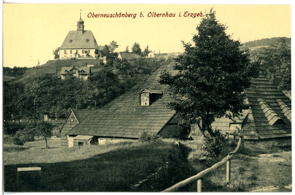 21161-Oberneuschönberg-1919-Kirche-Brück & Sohn Kunstverlag