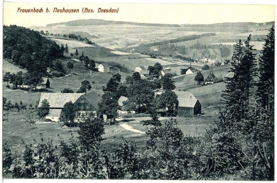 21104-Frauenbach-1919-Blick auf Frauenbach-Brück & Sohn Kunstverlag
