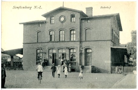 20826-Senftenberg-1918-Bahnhof-Brück & Sohn Kunstverlag