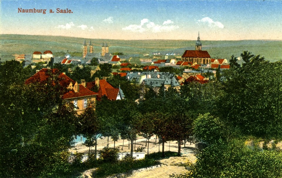 20969-Naumburg-1918-Blick auf Naumburg-Brück & Sohn Kunstverlag
