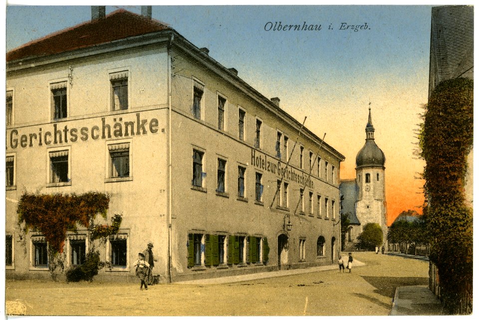 21146-Olbernhau-1919-Blick auf Olbernhau-Brück & Sohn Kunstverlag