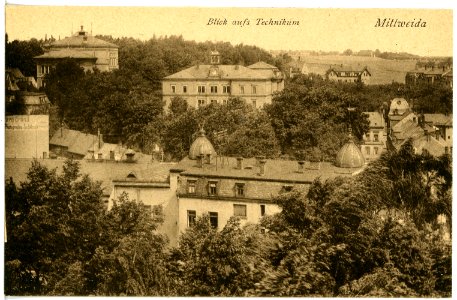 20863-Mittweida-1918-Blick aufs Technikum-Brück & Sohn Kunstverlag