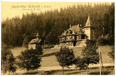 21272-Rehefeld-1919-Jagdschloß-Brück & Sohn Kunstverlag