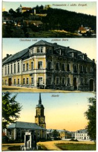 21021-Frauenstein-1918-Kirche Gasthaus, Markt-Brück & Sohn Kunstverlag