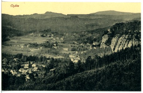 21308-Oybin-1919-Blick auf Oybin-Brück & Sohn Kunstverlag