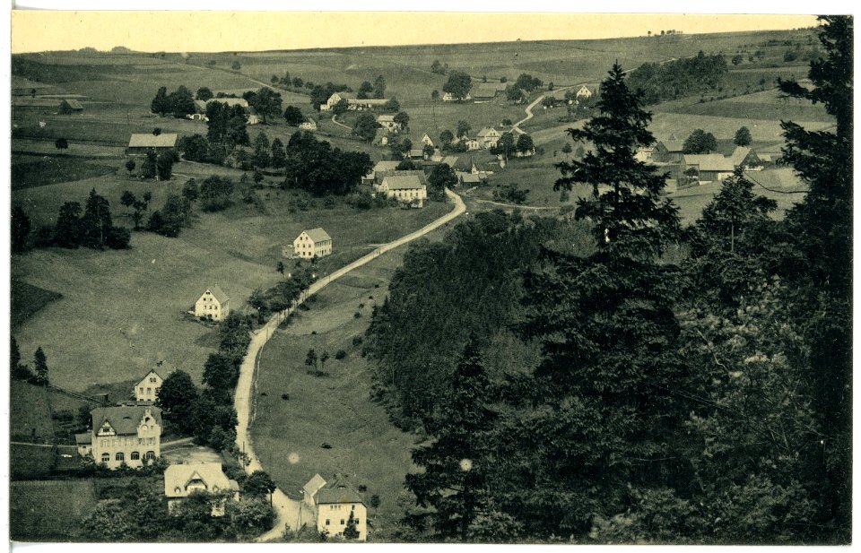 21139-Dittersbach-1919-Blick auf Dittersbach-Brück & Sohn Kunstverlag