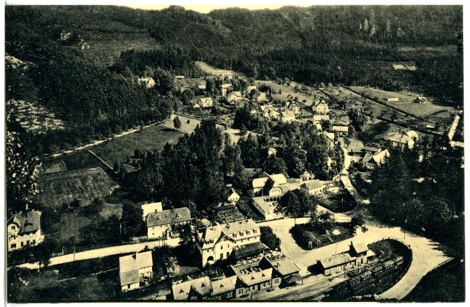 21301-Oybin-1919-Blick auf Oybin-Brück & Sohn Kunstverlag